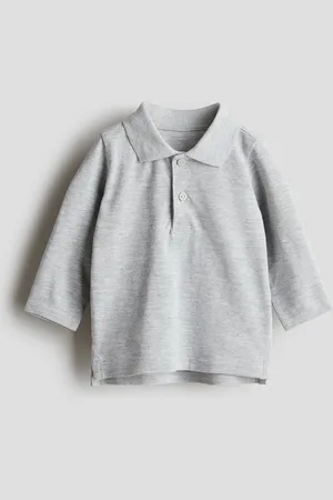 H&M Long-sleeved piqué polo shirt