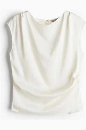 H&M Draped satin top