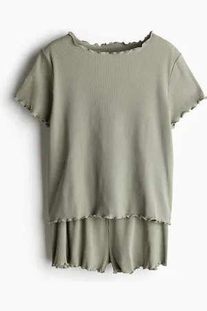 H&M Ribbed jersey pyjamas