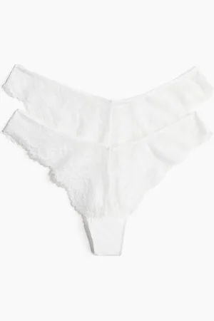 H&M 2-pack lace Brazilian briefs
