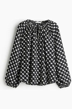 H&M Oversized crêpe blouse