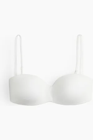 H&M Padded microfibre bandeau bra