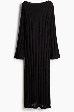 H&M Ladder-stitch-look knitted dress