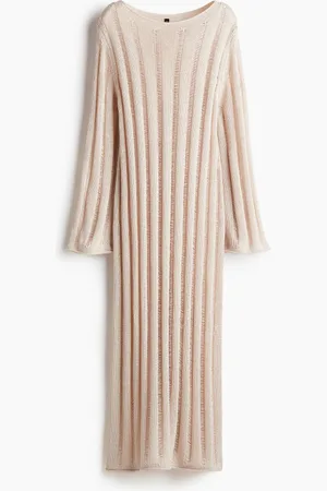H&M Ladder-stitch-look knitted dress