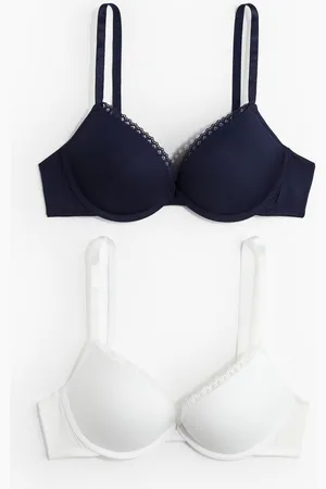 H&M 2-pack microfibre super push-up bras