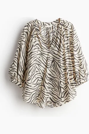 H&M Balloon-sleeved blouse
