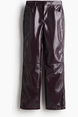 H&M Straight coated trousers