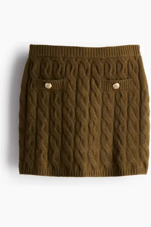 H&M Cable-knit mini skirt