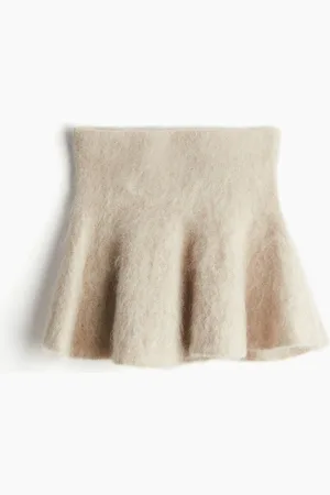 H&M Flared mohair-blend skirt