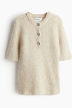 H&M Mohair-blend rib-knit top
