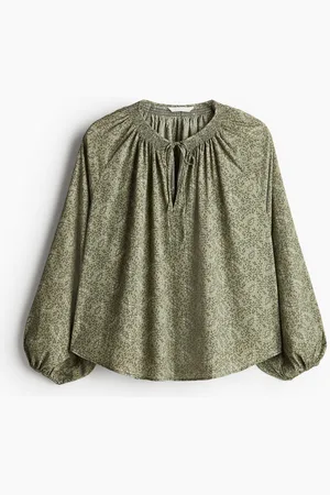 H&M Oversized crêpe blouse