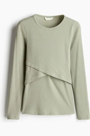 H&M MAMA Ribbed nursing top