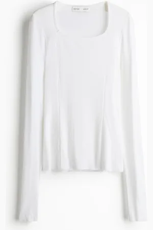 H&M Sheer silk-blend top