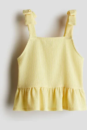 H&M Crinkled jersey top