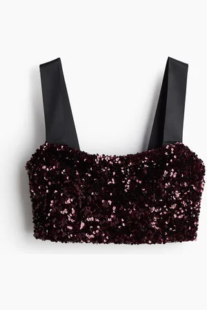 H&M Sequined bralette top