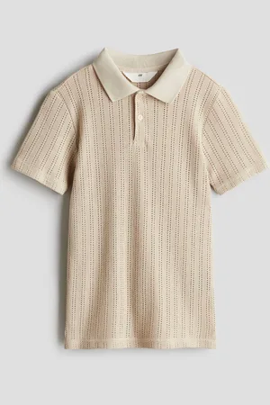 H&M Pointelle-knit polo shirt