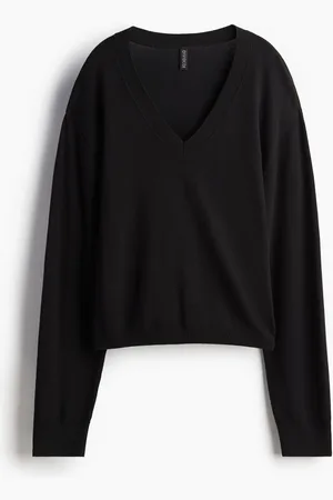 H&M Fine-knit V-neck jumper