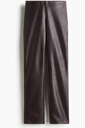 H&M Straight coated trousers