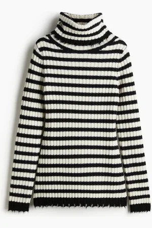 H&M Rib-knit polo-neck wool jumper