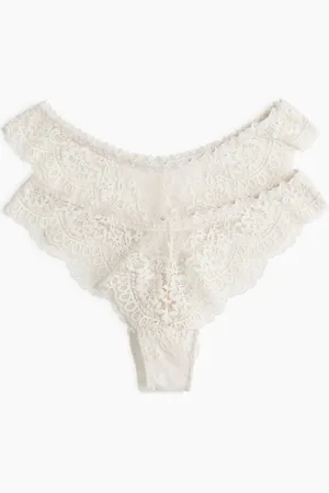 H&M 2-pack lace Brazilian briefs