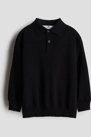 H&M Fine-knit polo shirt
