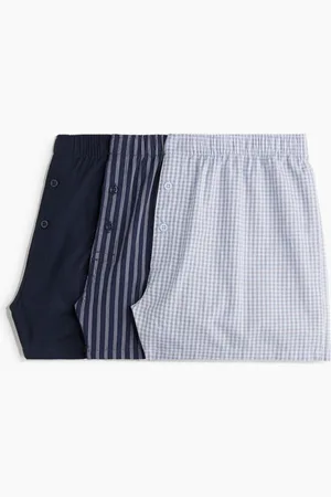 H&M 3-pack woven cotton boxer shorts