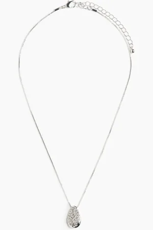H&M Rhinestone-embellished pendant necklace