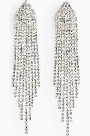 H&M Long rhinestone earrings