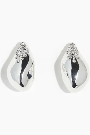 H&M Rhinestone-embellished dome earrings
