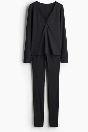 H&M Ribbed jersey pyjamas