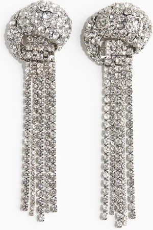H&M Long rhinestone earrings
