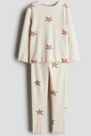 H&M Ribbed cotton pyjamas
