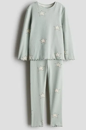 H&M Ribbed cotton pyjamas