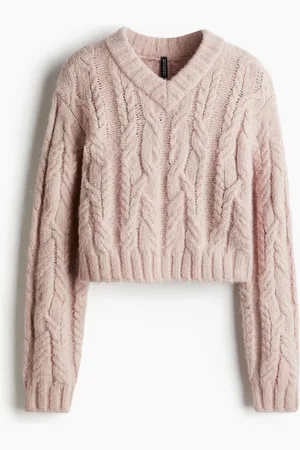 H&M V-neck cable-knit jumper