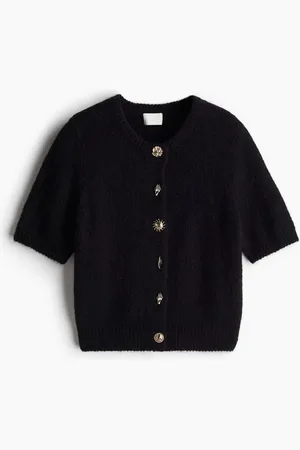 H&M Button-detail knitted cardigan