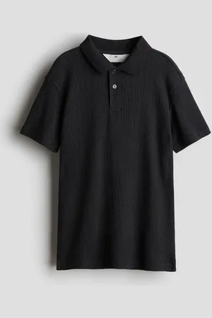 H&M Pointelle-knit polo shirt