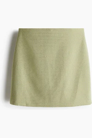 H&M Rhinestone-embellished mini skirt
