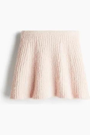 H&M Flared fluffy-knit skirt