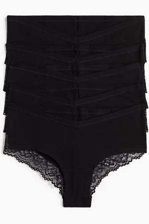 H&M MAMA 5-pack lace-trimmed cotton hipster briefs