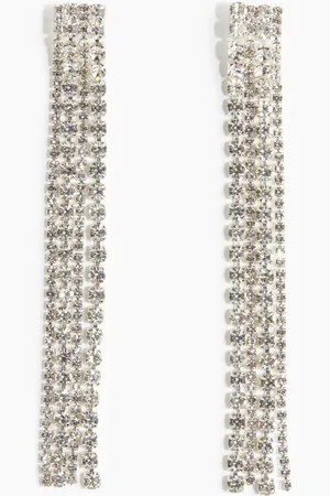 H&M Long rhinestone earrings