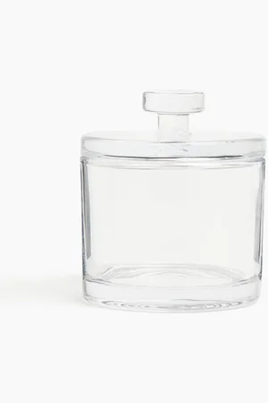 H&M Small glass jar with a lid