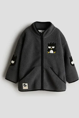 H&M Appliquéd teddy jacket