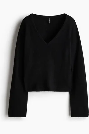 H&M Fine-knit V-neck jumper