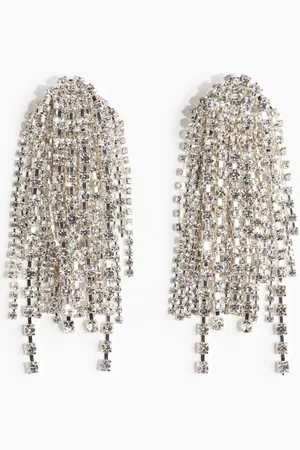 H&M Rhinestone-chain earrings