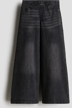 H&M Wide denim-look trousers