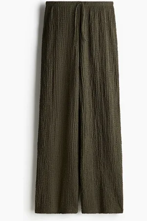 H&M Crinkled drawstring trousers