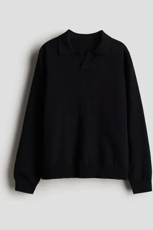 H&M Fine-knit polo jumper