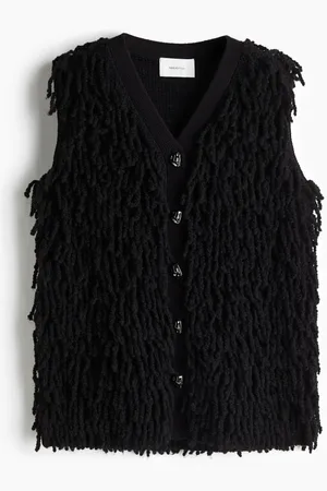 H&M Fringed wool-blend sweater vest
