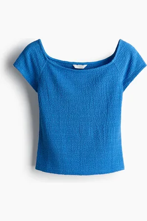 H&M Textured jersey top