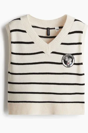 H&M Appliquéd sweater vest